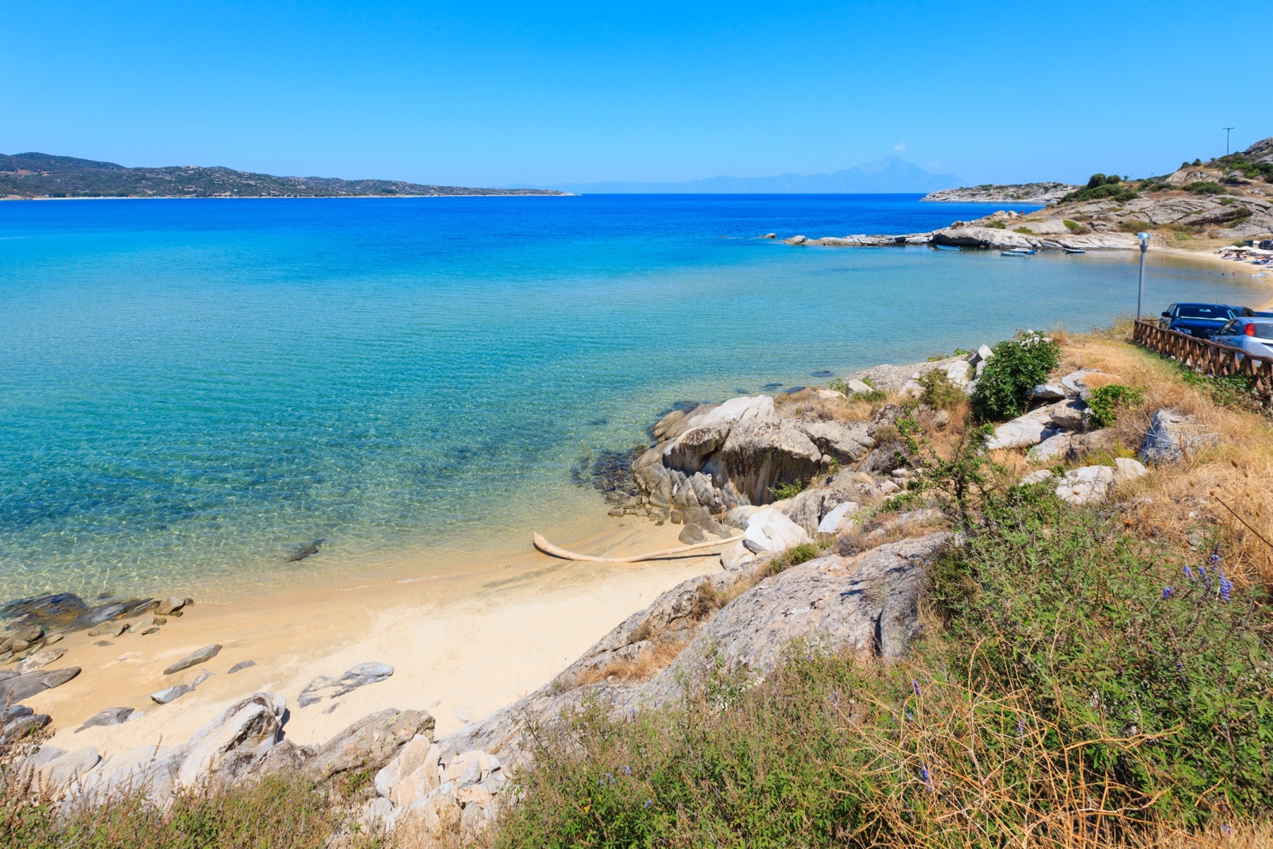 The golden sands of Sivota, perfect for a mid-day champagne swim and private beach relaxation.