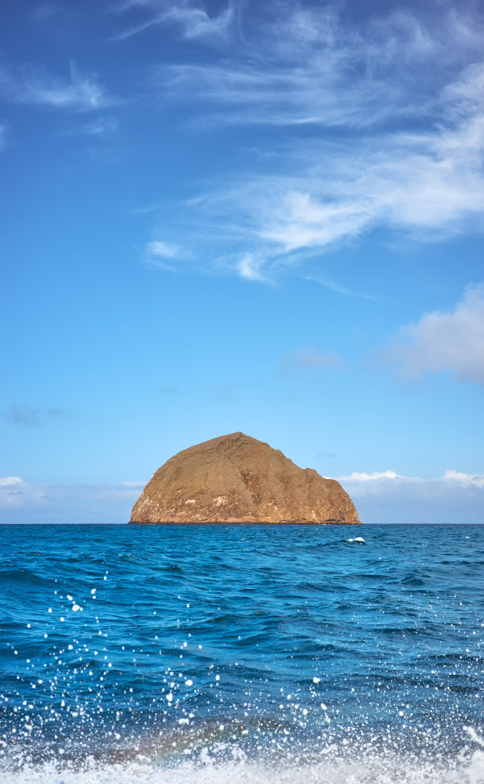 Desert volcanic island