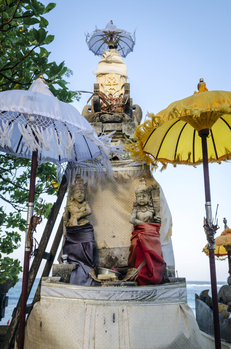 traditional balinese hindu shrine in bali indonesia